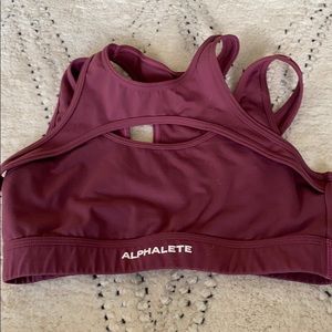 Alphalete surface keyhole bra